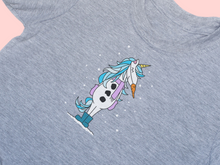 Load image into Gallery viewer, Snowman Unicorn Christmas T-shirt