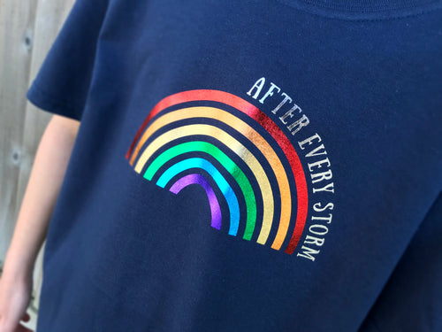 After every storm rainbow t-shirt