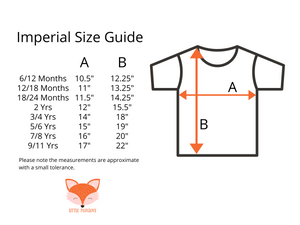 Children's imperial size guide