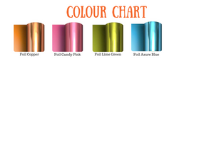 Foil colour chart