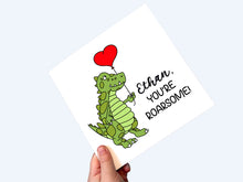Load image into Gallery viewer, You&#39;re Roarsome, Personalised Valentine&#39;s Card for Kids