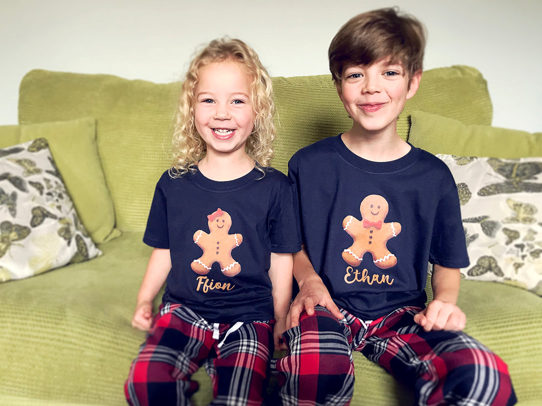 Gingerbread Christmas Family Matching Pyjamas