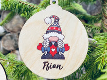 Load image into Gallery viewer, Girl Christmas gnome gonk personalised decoration