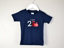 Load image into Gallery viewer, I am age train birthday t-shirt