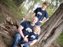 Load image into Gallery viewer, Big, Little and Daddy Bear T-shirts being modelled