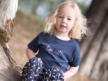 Load image into Gallery viewer, Two Cute Slogan 2nd Birthday T Shirt, modelled