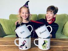 Load image into Gallery viewer, Personalised Halloween mug treat for siblings and grandchildren