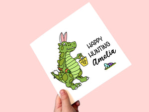 Cute Personalised Card perfect for kids at Easter by Little Foxglove