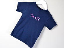 Load image into Gallery viewer, Two Cute Slogan 2nd Birthday T Shirt, tilted image